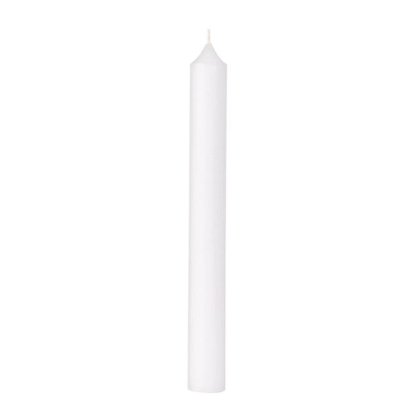 Bougie droite blanche