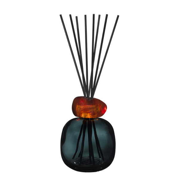 Bouquet minéral noir et ambre