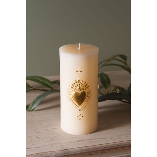 Bougie cœur et ailes – Bougie artisanale Saint-Valentin originale - La Fée des Bougies