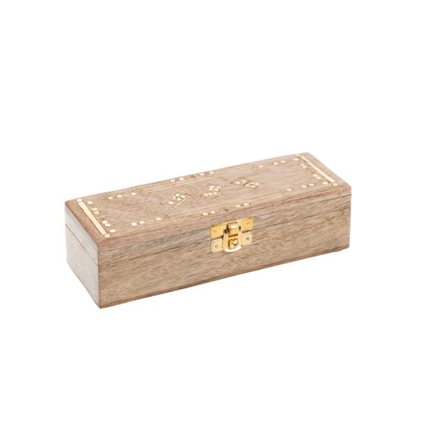Boite Dominos en bois clair