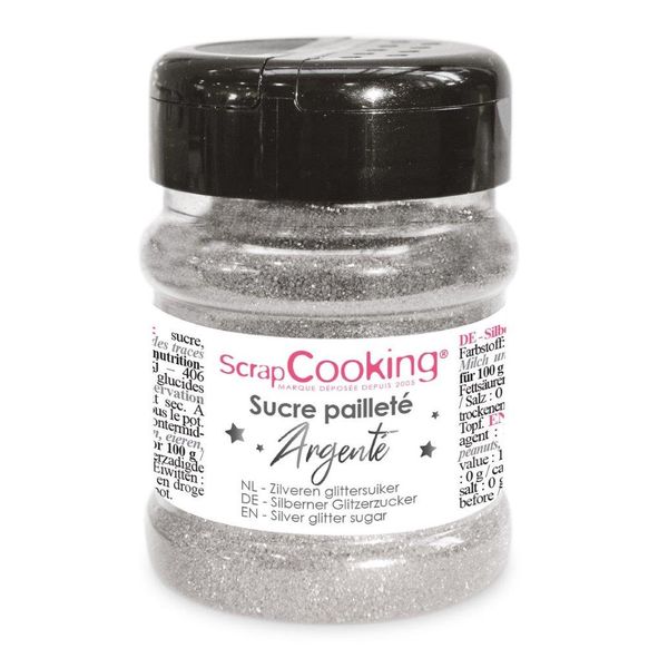 Sucre pailleté ScrapCooking - Argenté - 160 g SCRAPCOOKING