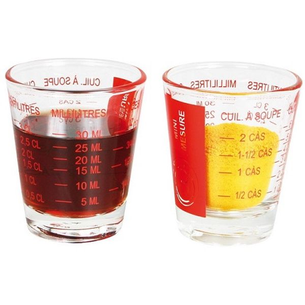 Mini-verre mesureur 5 à 35 ml