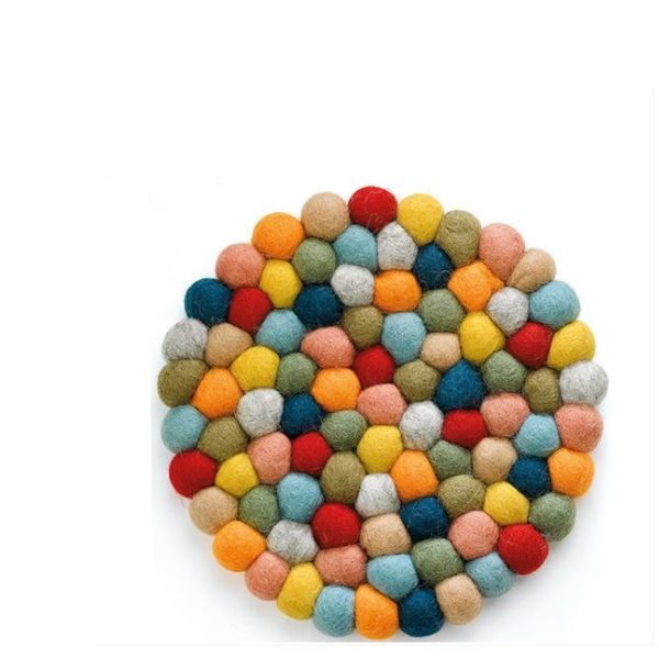 Dessous de plat en laine Lana multicolore