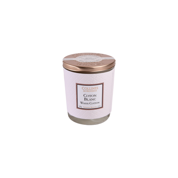 Bougie parfumée coton blanc 180g