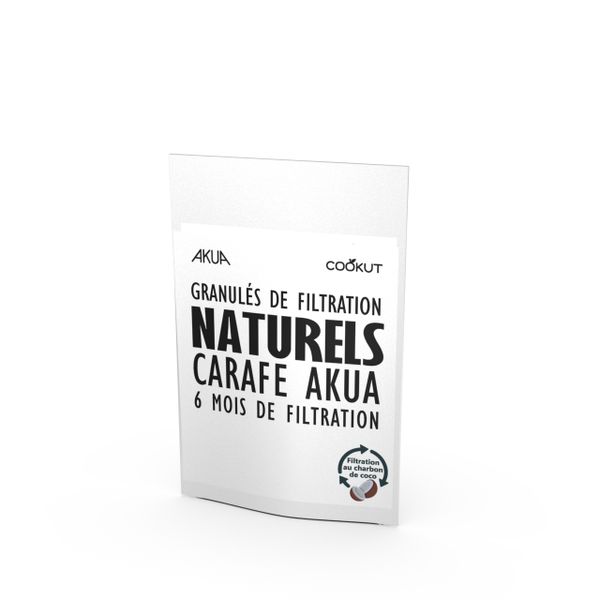 Granulés de filtration naturels pour la carafe AKUA