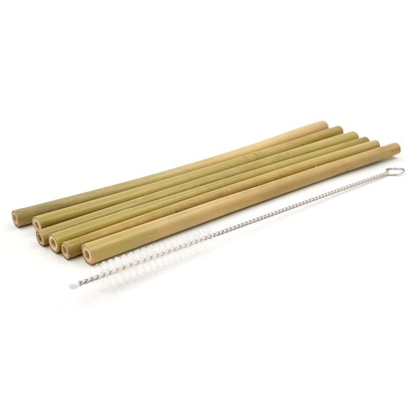 6 pailles en bambou