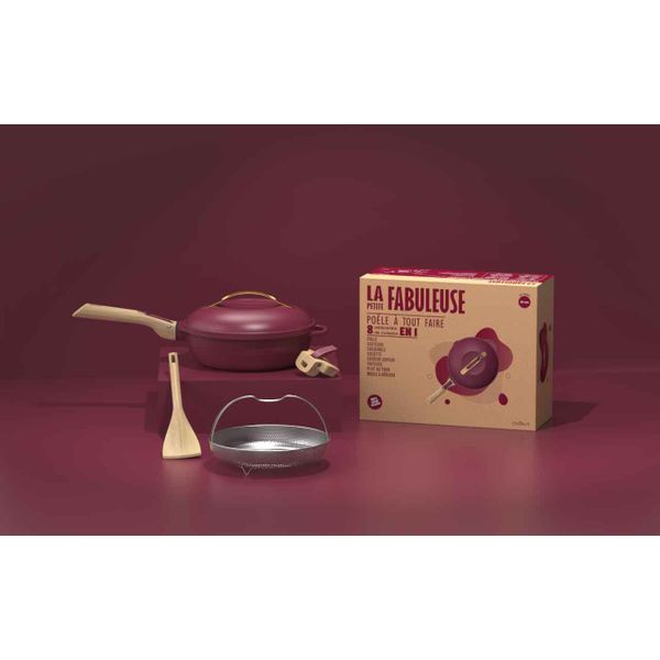 La fabuleuse poêle 8 en 1 Rubis 24cm