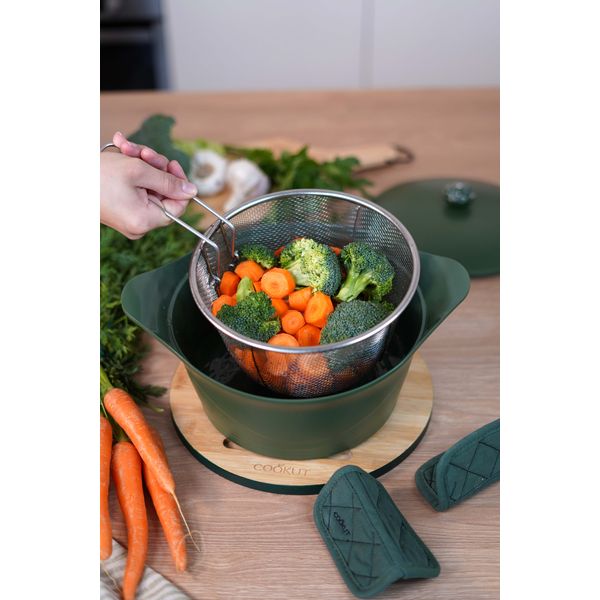 Cuiseur Vapeur Presto Tescoma 24 Cm - Inox, Compatible Lave-vaisselle, Pour Casseroles De 14 à 23 Cm - Garantie 3 Ans