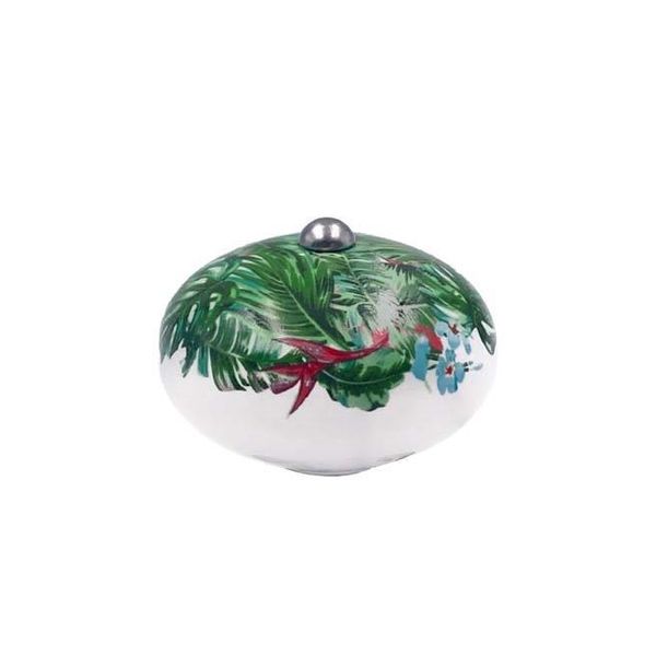Poignée céramique jungle vert