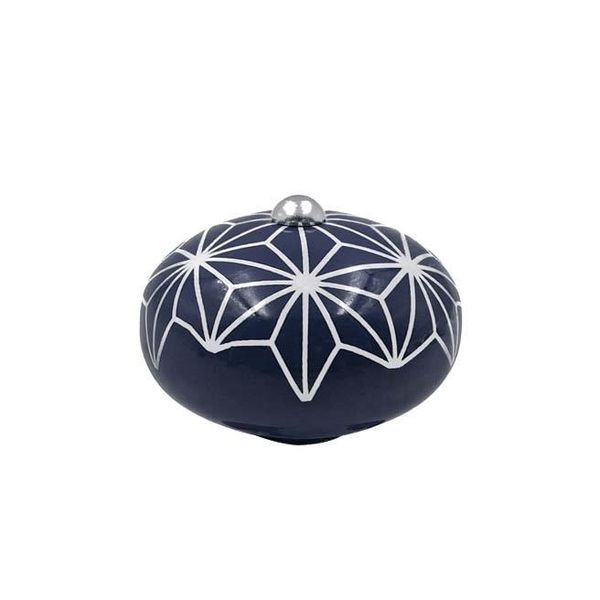 Poignée céramique étoile bleue