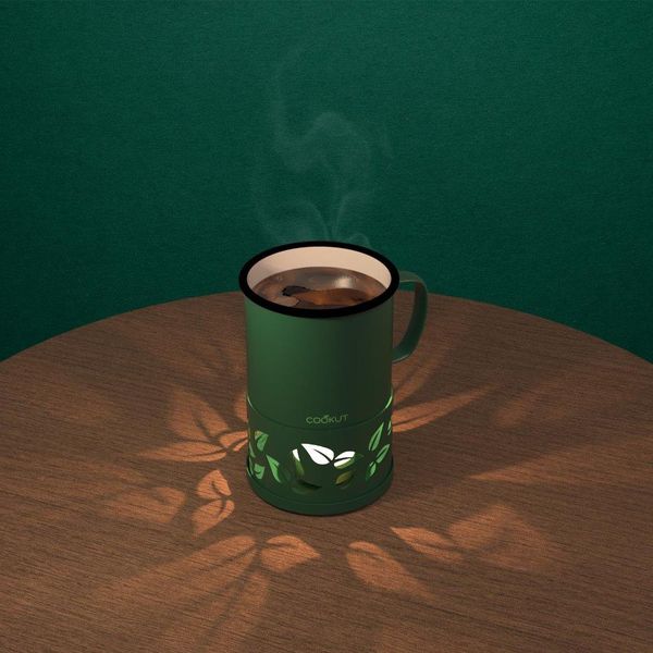Mug chauffant SIXTEA vert COOKUT - Ambiance & Styles