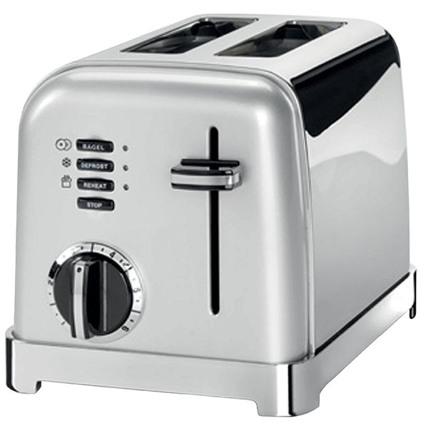 Toaster 2 tranches gris perle