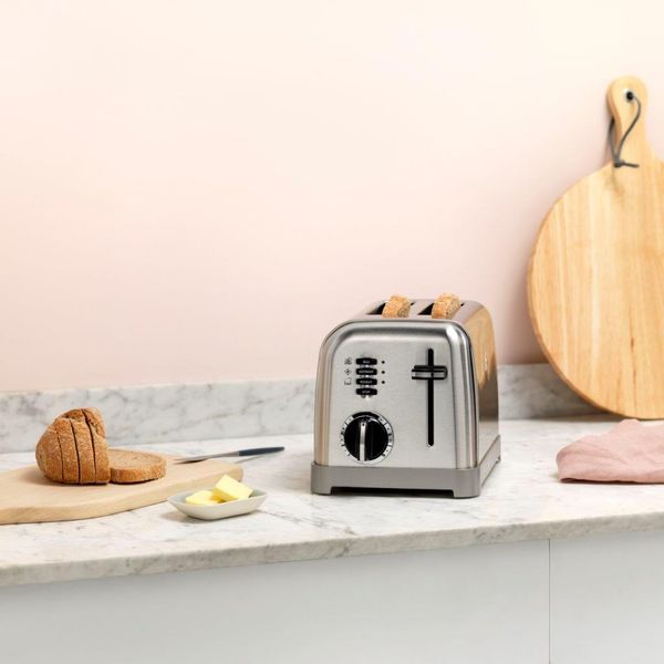 Toaster 2 tranches gris perle