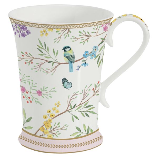 Coffret 1 Mug en porcelaine BIRDS MELODY