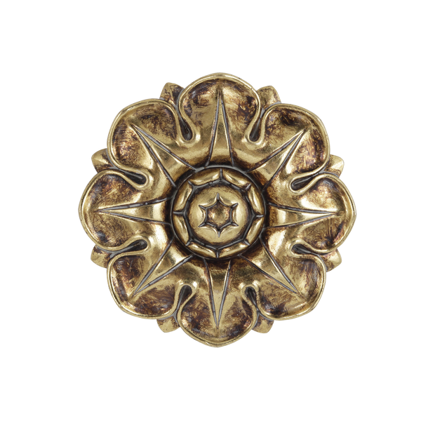 Décoratin murale fleur doré