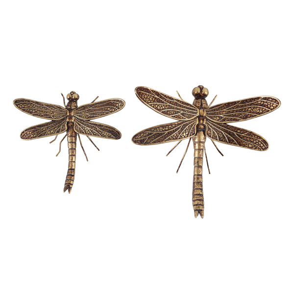 Lot de 2 libellules décoratives