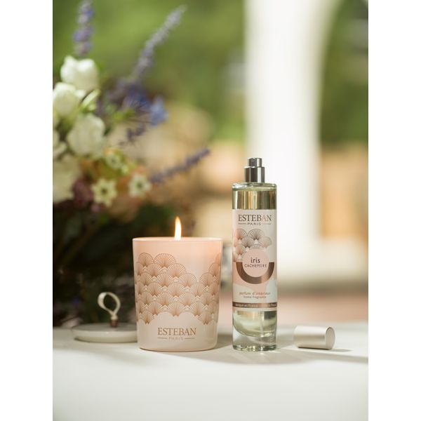 Bougie décorative parfumée & rechargeable 180g Iris Cachemire ESTEBAN -  Ambiance & Styles