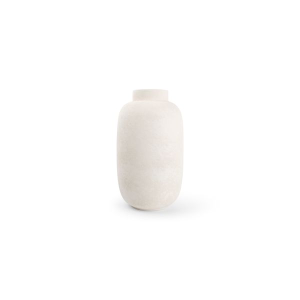 Vase Bullet blanc 20 x H.34 cm