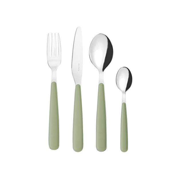Ménagère Pop 24 pièces vert