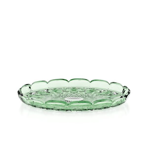 Plateau rond Vanity vert D 31cm