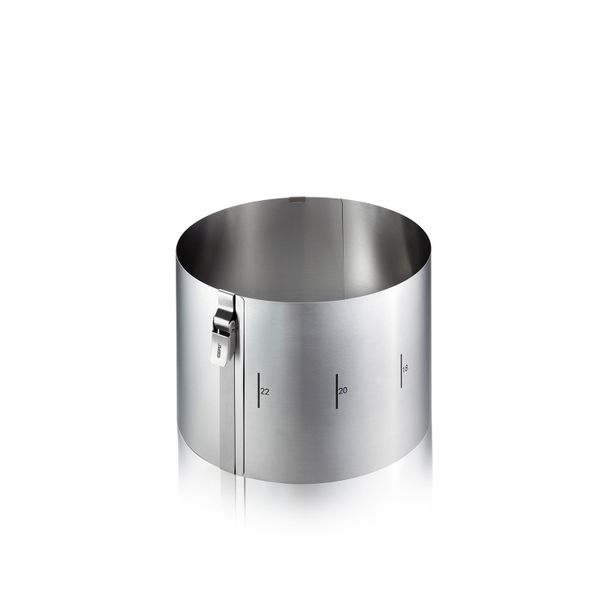 Cercle à gâteau Tondo clip h.15 cm en inox