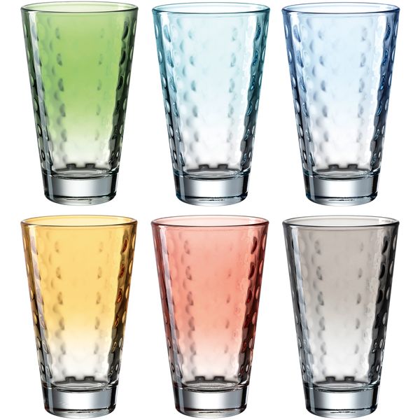 6 verres haut 28 CL pastel
