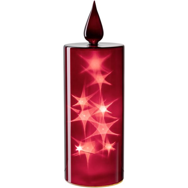 MARKET Bougie LED rouge - H.7 cm