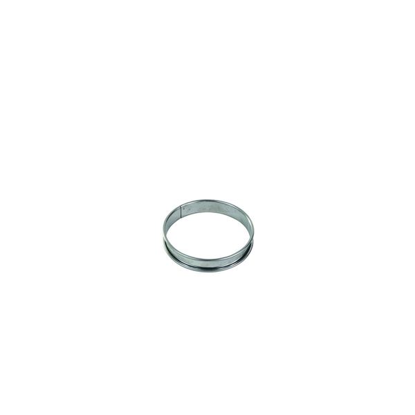 Cercle à tarte inox à bords roulés 10 cm