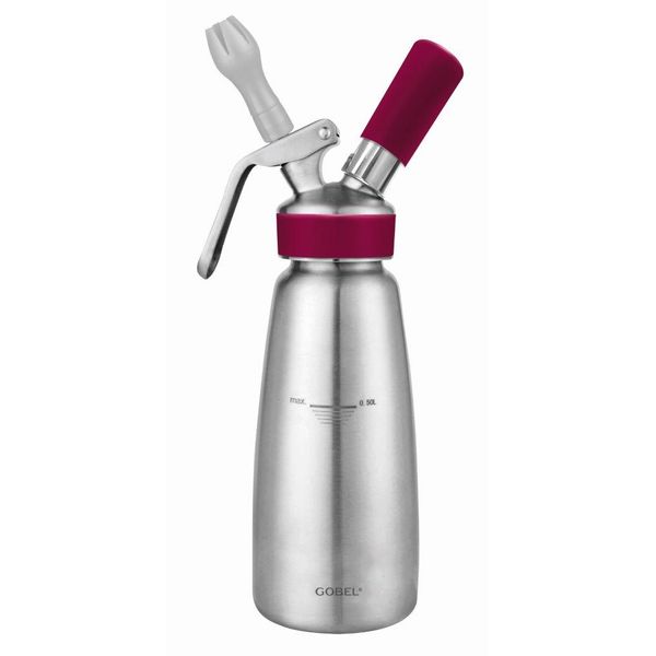 Siphon professionnel inox GOBEL - cuve inox - tête inox - 0.5L