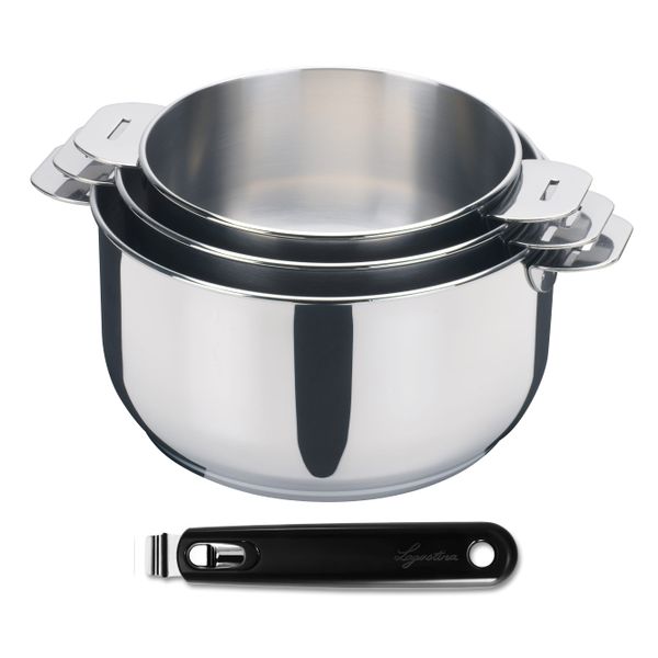 Lagostina Salvaspazio 095144240000 Pots and pans with removable