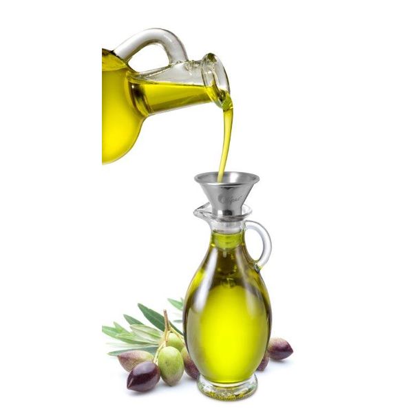Distributeur d'huile de 500 ml, flacon d'huile en verre vert, avec 1 entonnoir