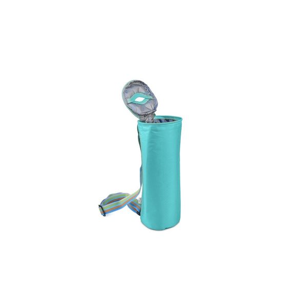 Porte-bouteille Isotherme – Convient à Stanley 40 Oz, En Néoprène, Bleu Rose, Avec Poches Zippées Et Sangle Réglable