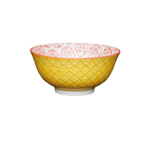 bol Buddha bowl - motif floral jaune