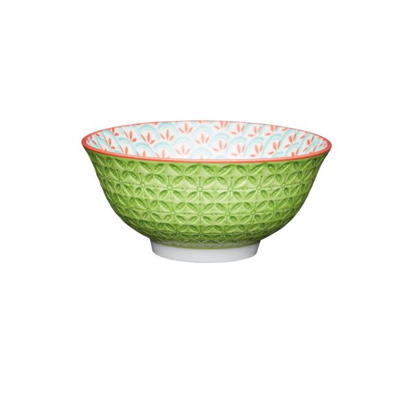 Bol Buddha bowl - motifs géométriques vert