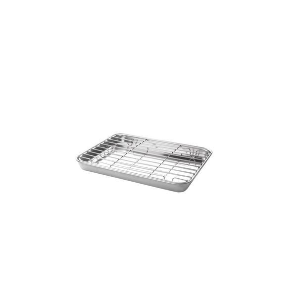 Plat à four + grille 21,5 x 15 cm