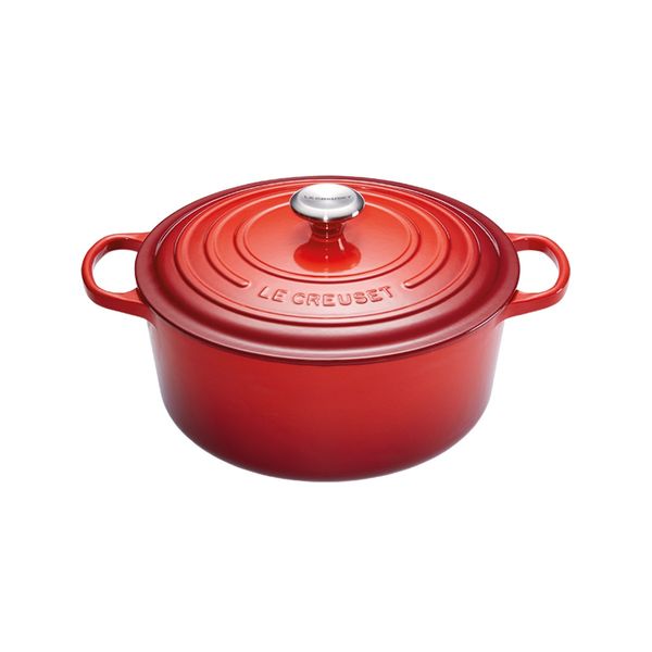 Cocotte ronde D26 cm Cerise