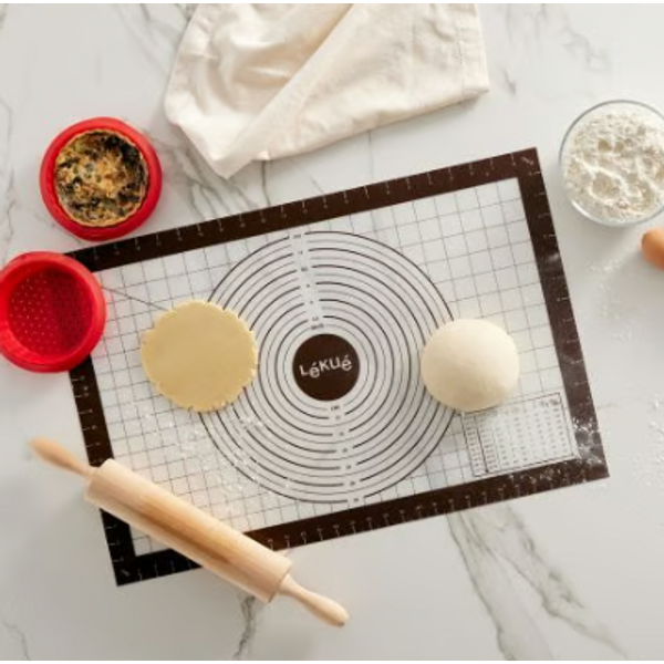 Tapis pâtissier anti adhésif avec mesures 60x40 cm