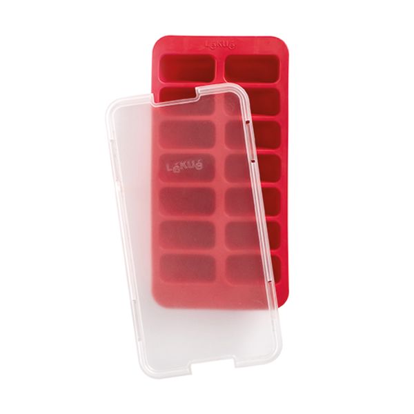 Bac glaçons rectangulaires 14 rouge