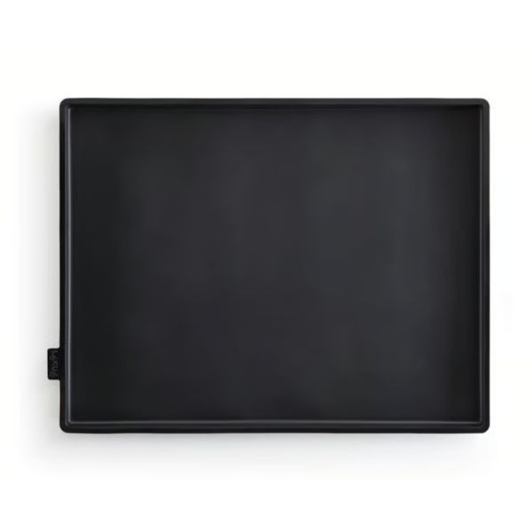 Tapis de four avec rebords 40 × 30 cm noir