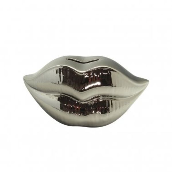 HOME DECO FACTORY - Sculpture Bouche Rouge à Poser 20 Cm HD1307 - Décoration Chic Et Moderne