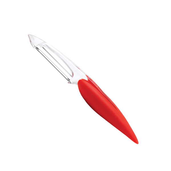 Eplucheur à peaux fines et délicates Elios rouge