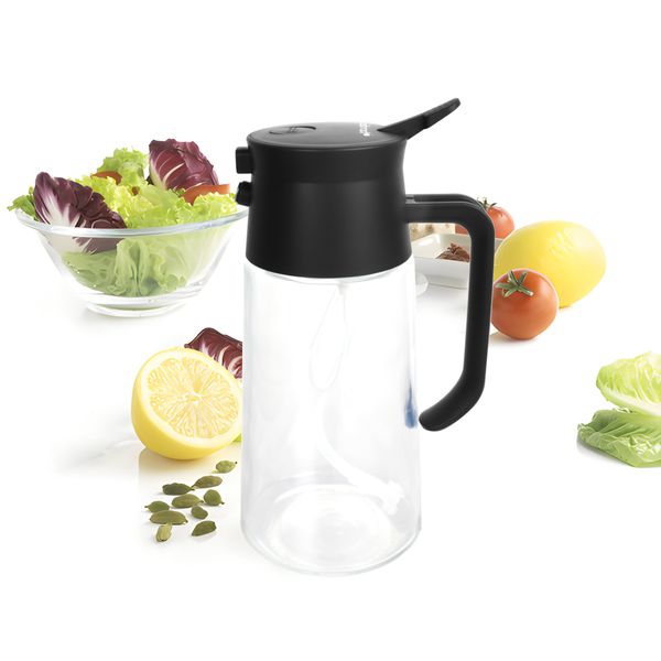 Spray et verseur à vinaigrette noir