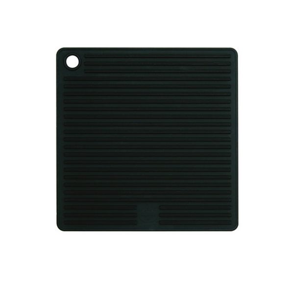 Manique carrée en silicone noir fumé