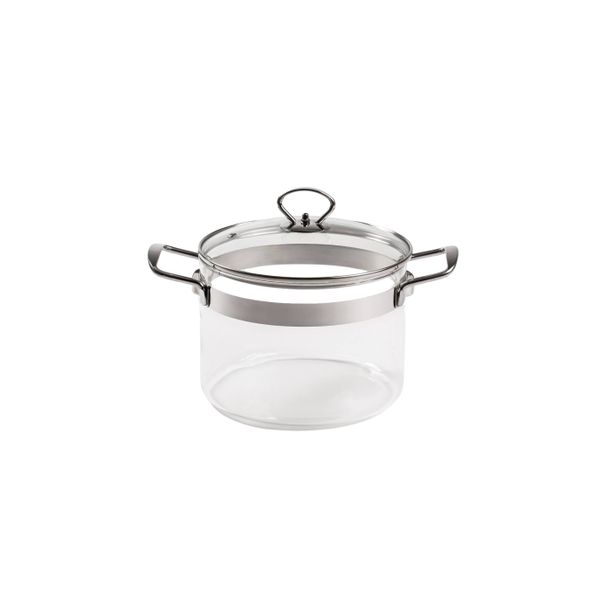Casserole en verre 20 cm 2,5 L avec couvercle