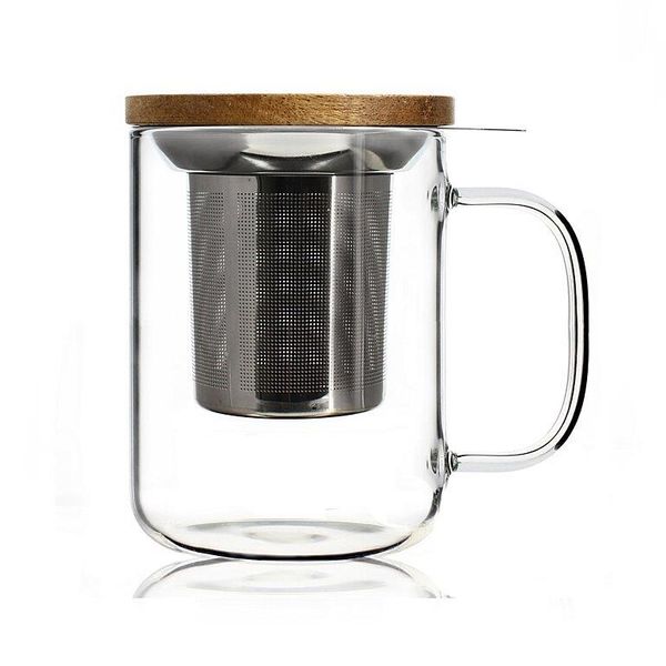 Tisanière verre double paroi Gustave 35 cl