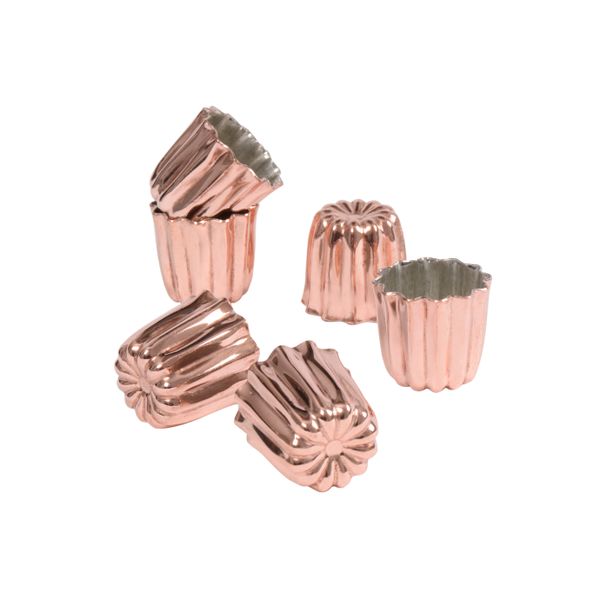 Lot de 6 moules à cannelés