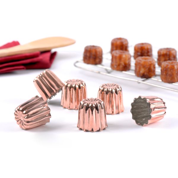 Lot de 6 moules à cannelés