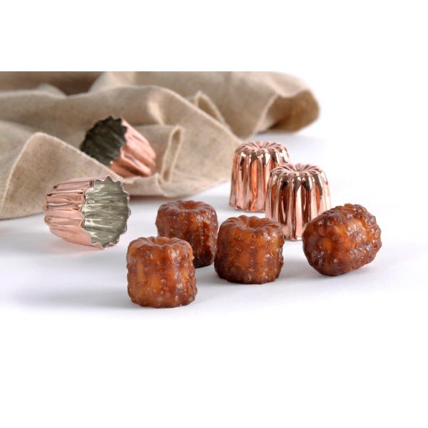 Lot de 3 moules à cannelé D.5,5 cm