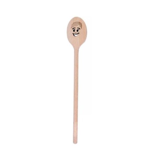 Cuillère ovale en bois Smiley