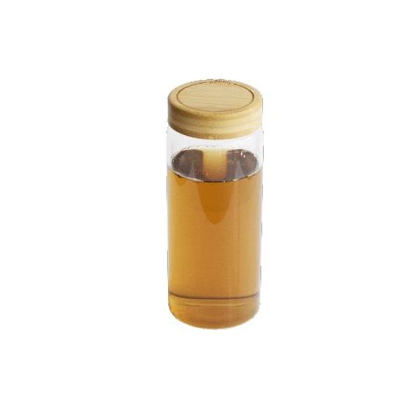 Boîte en verre ronde avec couvercle bambou 850 ml